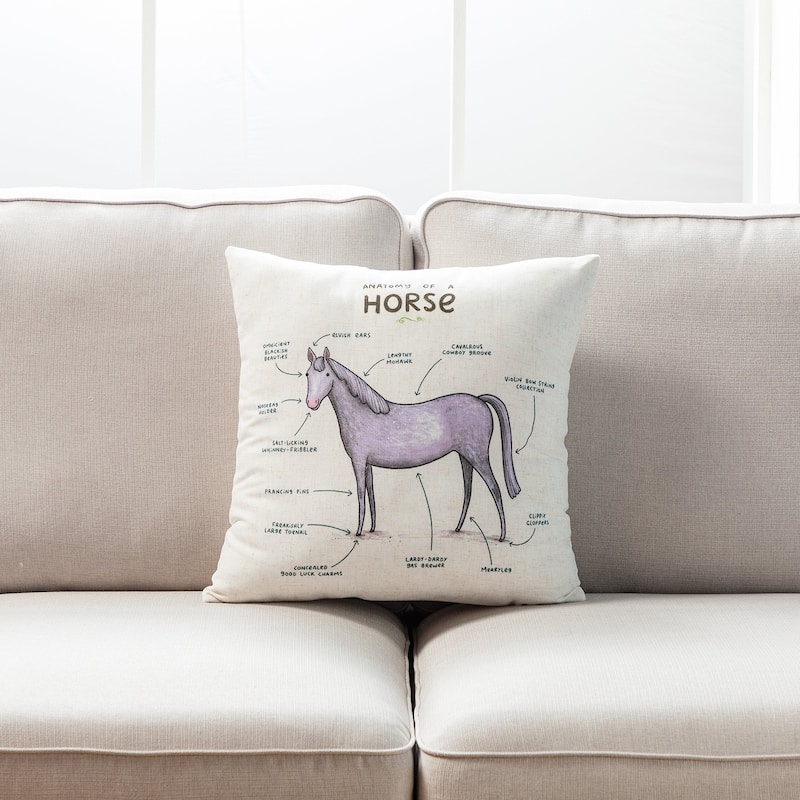 Farmhouse animals throw pillow - set of 2