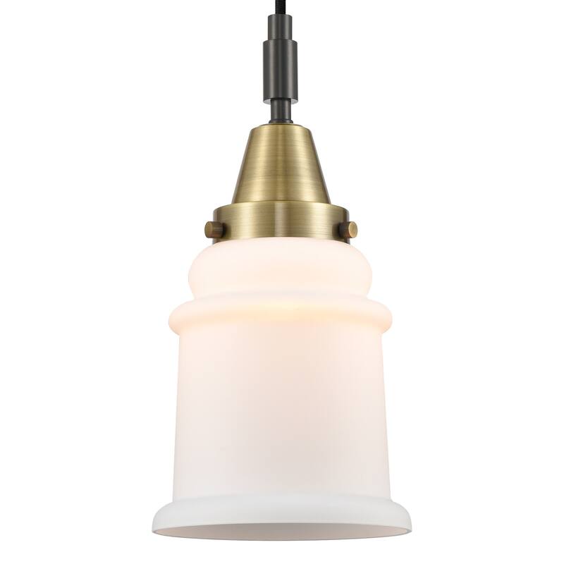 Innovations Lighting 447-1P-G181 Canton 6" Wide Mini Pendant with - Black Antique Brass