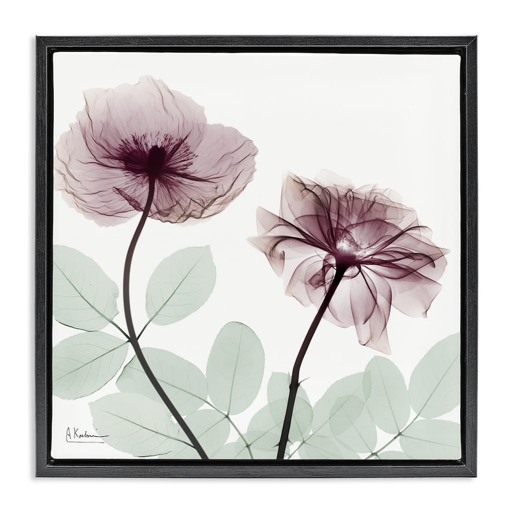 Stupell Delicate Floral Bunches Framed Floater Canvas Wall Art Design By Albert Koetsier