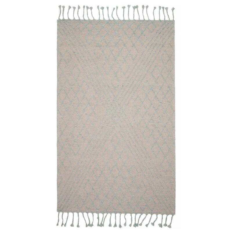 ECARPETGALLERY Braid weave Sienna Grey Wool Rug - 5'0 x 8'2 - Grey - 5'0 x 8'2