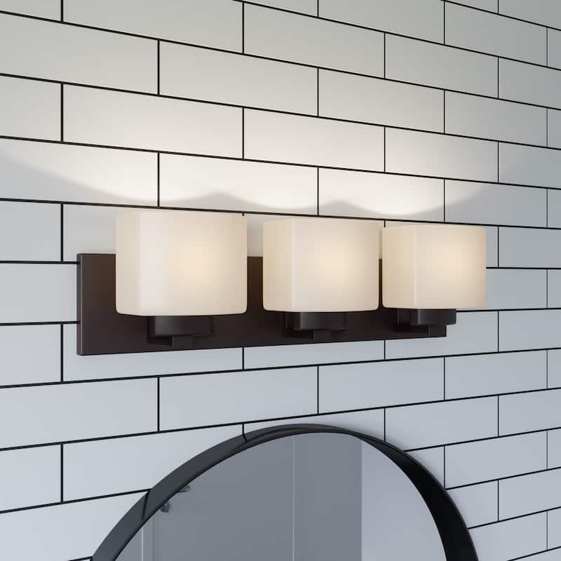 Dove Creek Traditional 3-Light Indoor Dimmable Bathroom Vanity Light