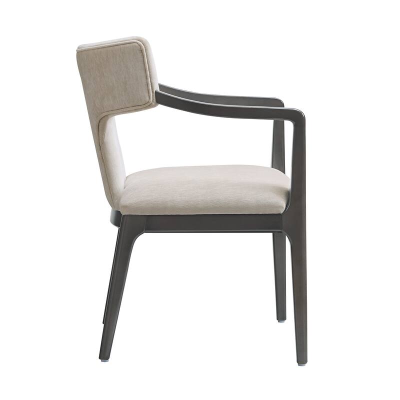 Eloria Chenille Wood Dining Room Armchair