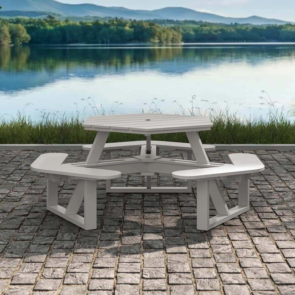Shoreline Hexagon Picnic Table