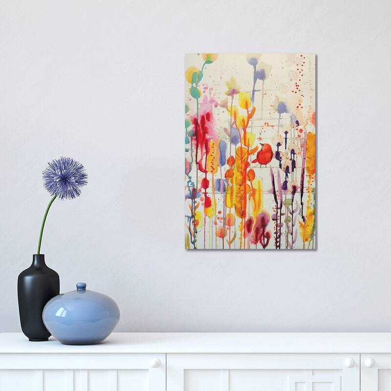 iCanvas "La Vie Comme Une Fete" by Sylvie Demers Canvas Print - 18x12x1.5