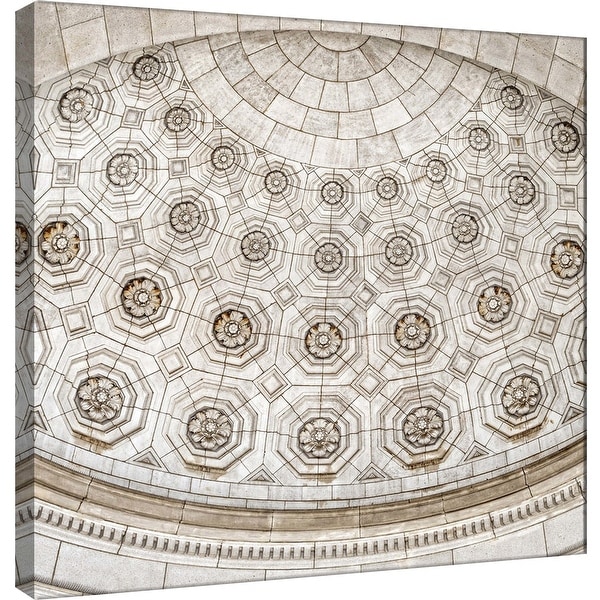 PTM Images 9-101254 PTM Canvas Collection 12" x 12" - "Union Station Dome Detail" Giclee Interior Dome Art Print on Canvas