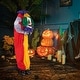 preview thumbnail 4 of 8, Costway 4.5FT Grins Animatronic Clown Halloween Decoration w/ - See Details
