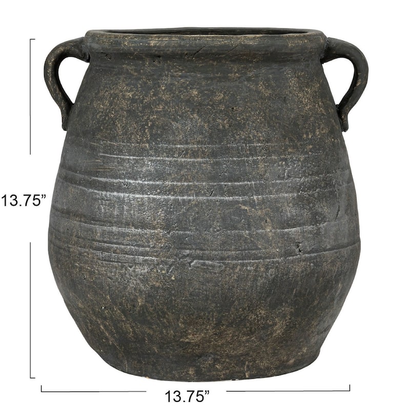 Whitewashed Terra-cotta Urn
