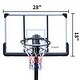 preview thumbnail 6 of 9, Portable 6-10ft Adjustable Basketball Hoop, 44-Inch Backboard, Stable Base - 44'' x 28'' x 6" (L x W x H)