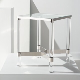 SAFAVIEH Couture Guler Acrylic Accent Table - 20 In W x 20 In D x 24 In ...