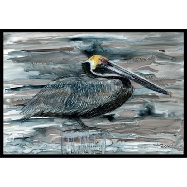 Carolines Treasures 8946MAT Pelican In Grey Indoor & Outdoor Mat 18 x 27 in.