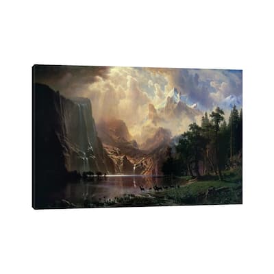 iCanvas "Among Sierra Nevada In California" by Albert Bierstadt Canvas Print