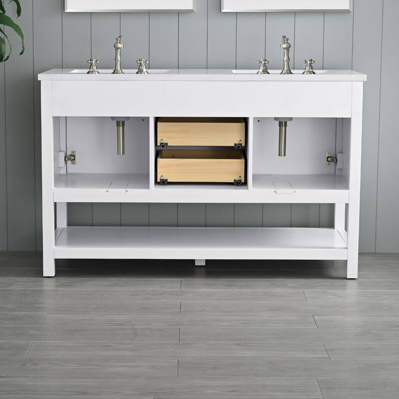 Sudio Design Arlo 54" Double Bathroom Vanity - 54" Double Sink