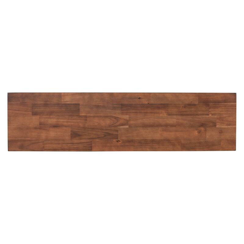 57" Modern Rectangle Console Table with Unique Cross-leg Design for Entryway and Living Room