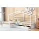 preview thumbnail 23 of 33, Twin Size House Platform Bed with Three Drawers