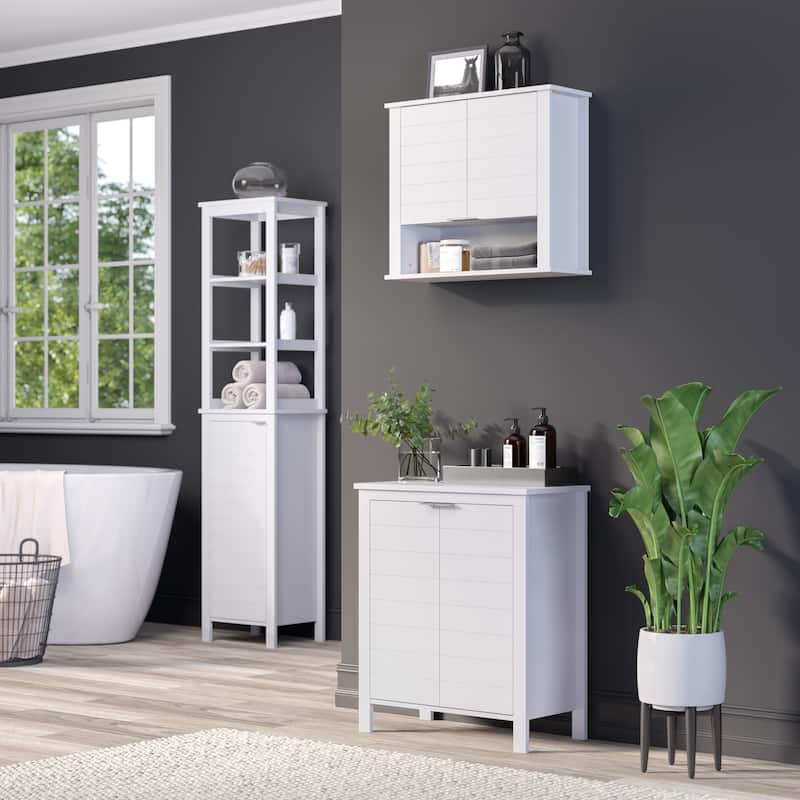 RiverRidge Madison Two-Door Bathroom and Laundry Storage Cabinet with Adjustable Shelf - N/A