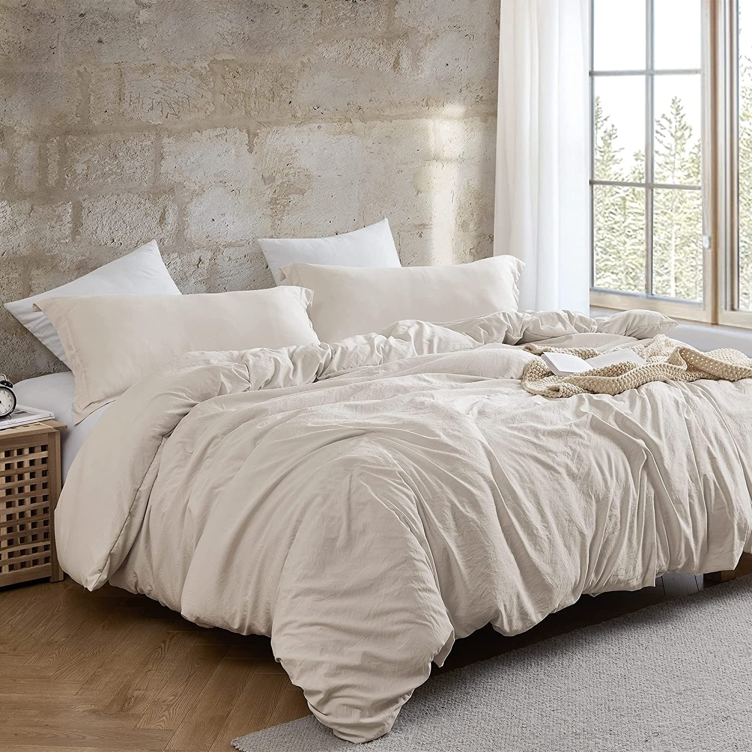Natural Loft® Oversized Comforter Set - Jet Stream - On Sale - Bed