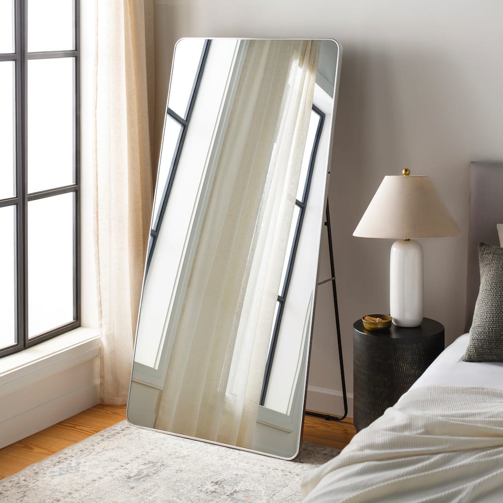 Livabliss Aranya Modern Aluminum Rectangular Easel Mirror