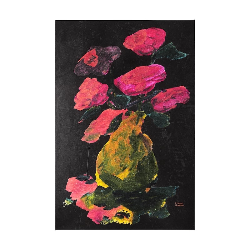Midnight Flower I (40 x 60) Canvas Art Print - Large
