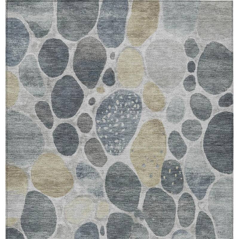 HomeRoots Geometric Transitional Rectangle Outdoor Rug