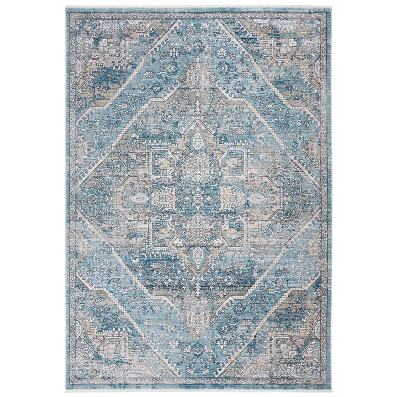 SAFAVIEH Victoria Dolly Traditional Oriental Rug - 2'2" x 4' - Blue/Grey