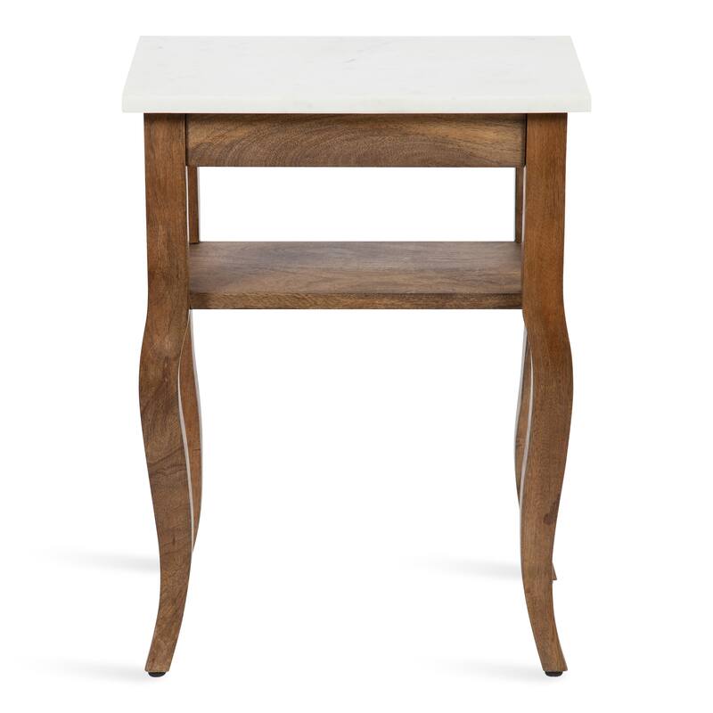 Kate and Laurel Lillian Wood Side Table - 18x12x24