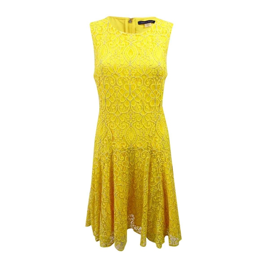 tommy hilfiger yellow dress