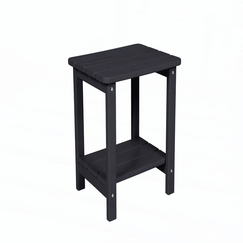 Adirondack Chair with Side Table,Black(includes 2 Chairs and 1 Table)