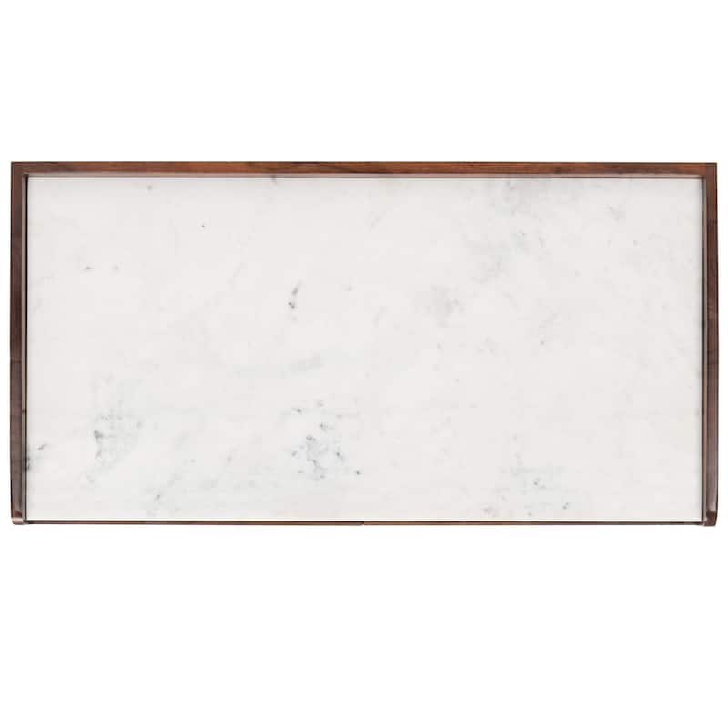 SAFAVIEH Couture Milana Marble Bar Cabinet - 35"W x 18"D x 39"H