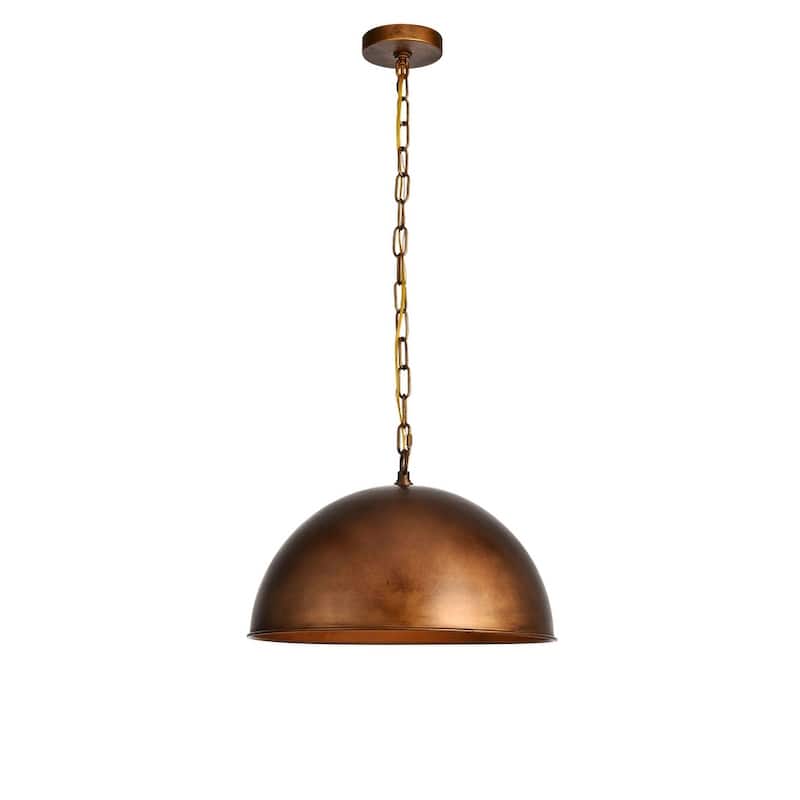 Merce Collection Pendant D15 H10 Lt:1 Manual Brass Finish - manual brass