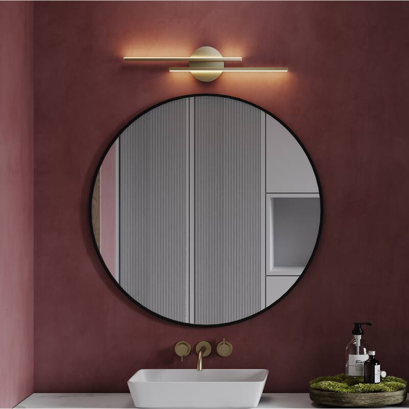 Modern Fixtures 21" Bathroom Vanity Lights Over Mirror Wall Sconce