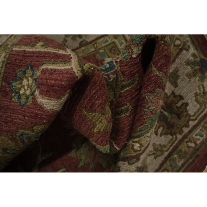 Hand Knotted Oriental 100% Wool Carpet Traditional All-Over Red Sumak Area Rug - 6' 2'' X 4' 0''