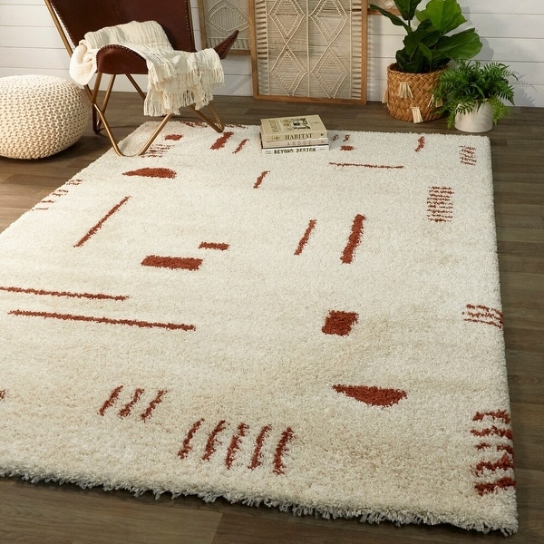 Carson Carrington Islinge Tribal Moroccan Shag Area Rug. Opens flyout.