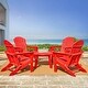 preview thumbnail 11 of 52, Elm Plus Outdoor Patio HDPE Round Coffee Table Side End Table