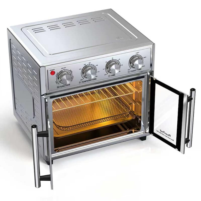 26QT Extra-Large French Double-Door Air Fryer Convection Toaster Oven, 1700W, 7 Preset Menus, 7-in-1 Multi-Function