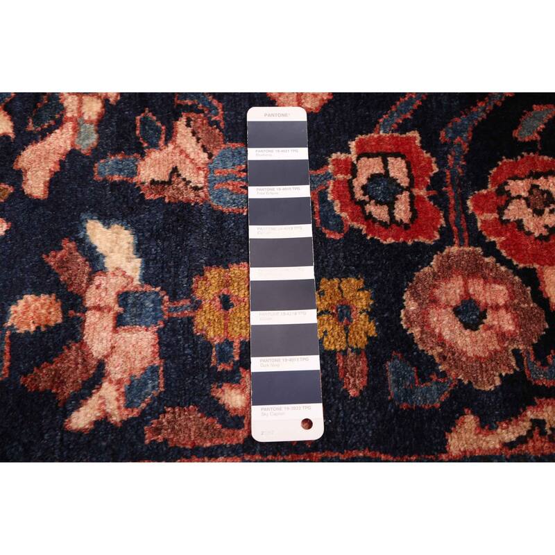 ECARPETGALLERY Hand-knotted Anadol Vintage Dark Navy Wool Rug - 5'9 x 7'9