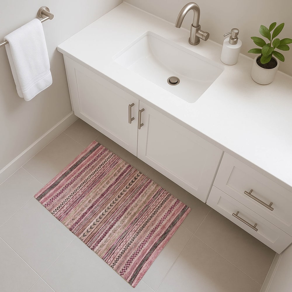 Premium Washable Super Soft Boho Stripes Mayfield Rug