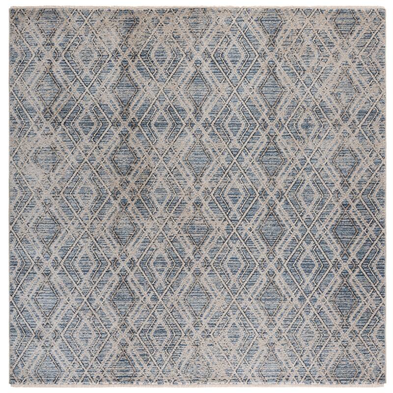 SAFAVIEH Grove Germa Boho Rug - 6'7" Square - Blue/Ivory