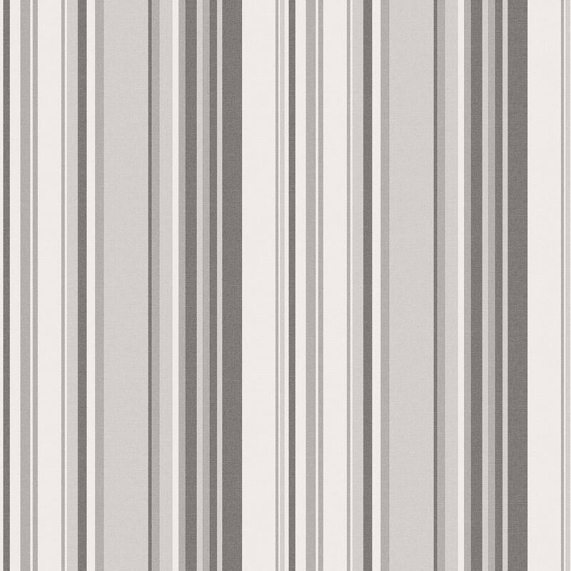 Galerie Wallcoverings Global Fusion Multi-Stripe Non-woven Matte Wallpaper Roll - 33 feet long x 21 inches wide - Grey