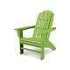 preview thumbnail 10 of 24, POLYWOOD Vineyard Outdoor Curveback Adirondack Chair Lime