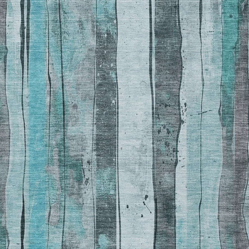 HomeRoots Striped Transitional Rectangle Outdoor Rug
