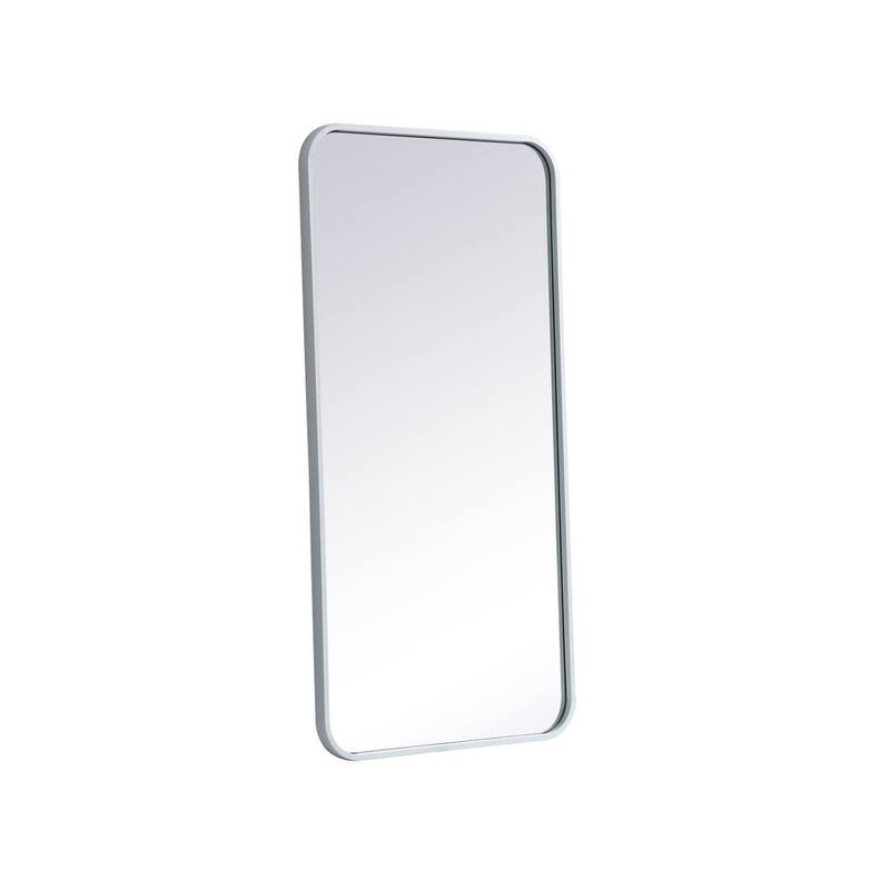 Ezra Soft Corner Metal Rectangular Mirror