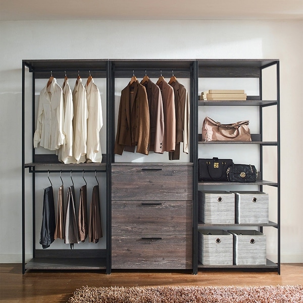 Wood deals closet systems
