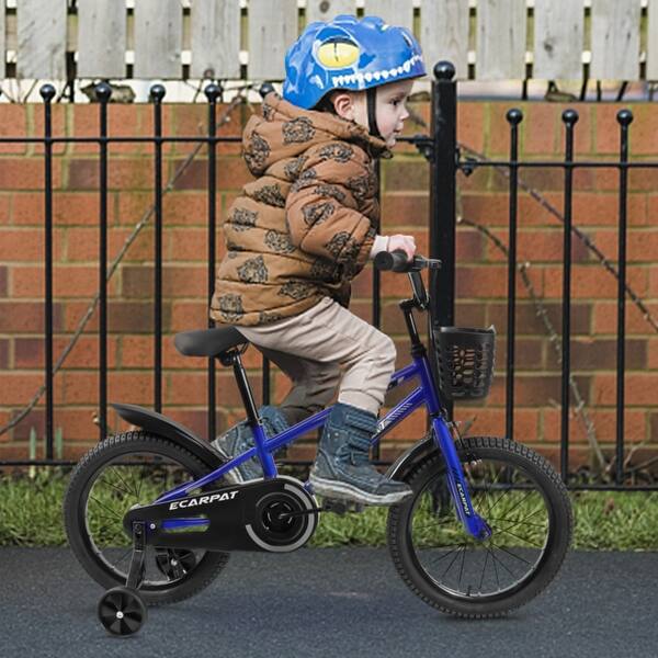 14'' or 16'' Kids Bike with V-Brake, Basket, Reflectors, and Soft Grips for Ages 3-10 - Safe and Easy Assembly - Bed Bath & Beyond - 42359386 14'' or 16'' Kids Bike with V-Brake, Basket, Reflectors, and Soft Grips for Ages 3-10 - Safe and Easy Assembly - Bed Bath & Beyond - 42359386