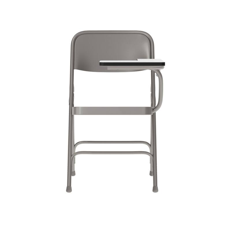 2 Pack Premium Steel Folding Chair with Left Handed Tablet Arm - 19.75"D x 18.5"W x 30"H