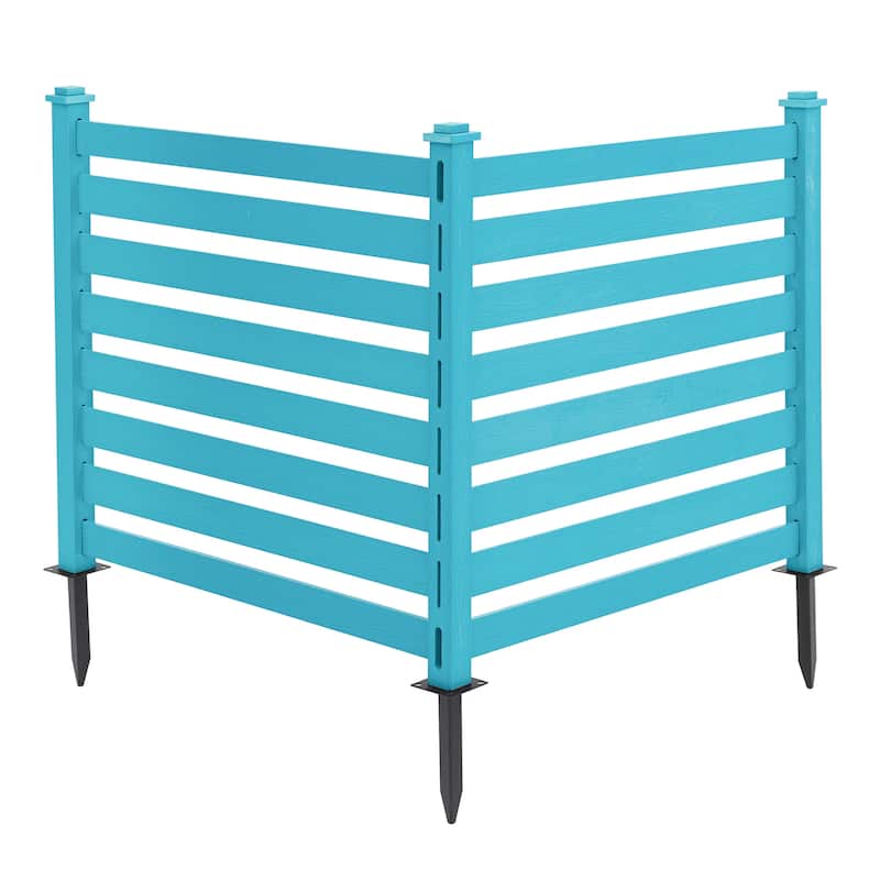 Outdoor Fences That Do Not Require Digging Pits Build A Private Barrier For The Courtyard,4-Panel - 39.3 in. W x 35.6 in. H
