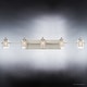 preview thumbnail 5 of 6, Luxury Modern 5-light Brushed Nickel Finish Bathroom Vanity Light - 6" H, 42" W, 6.25" Dep