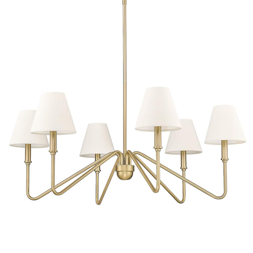 Golden Lighting 3690-6 IL Kennedy 6 Light 35" Wide Chandelier