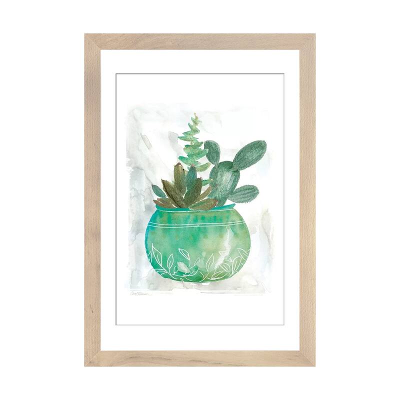 iCanvas "Summer Succulent" by Carol Robinson - Natural - 32x24x1