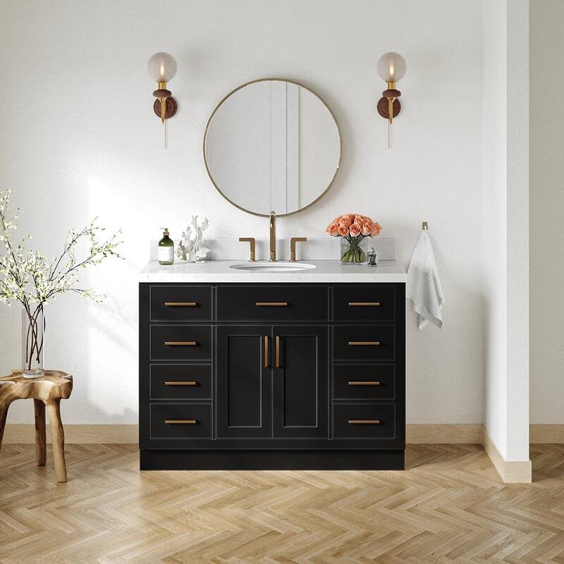 Ariel T048SCQOVO Hepburn 48" Free Standing Single Oval Basin Vanity