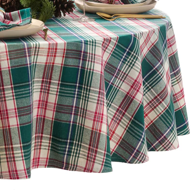 Holiday Fireside Plaid Tablecloth